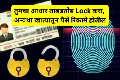 Aadhaar Card Scam Alert lock your aadhar